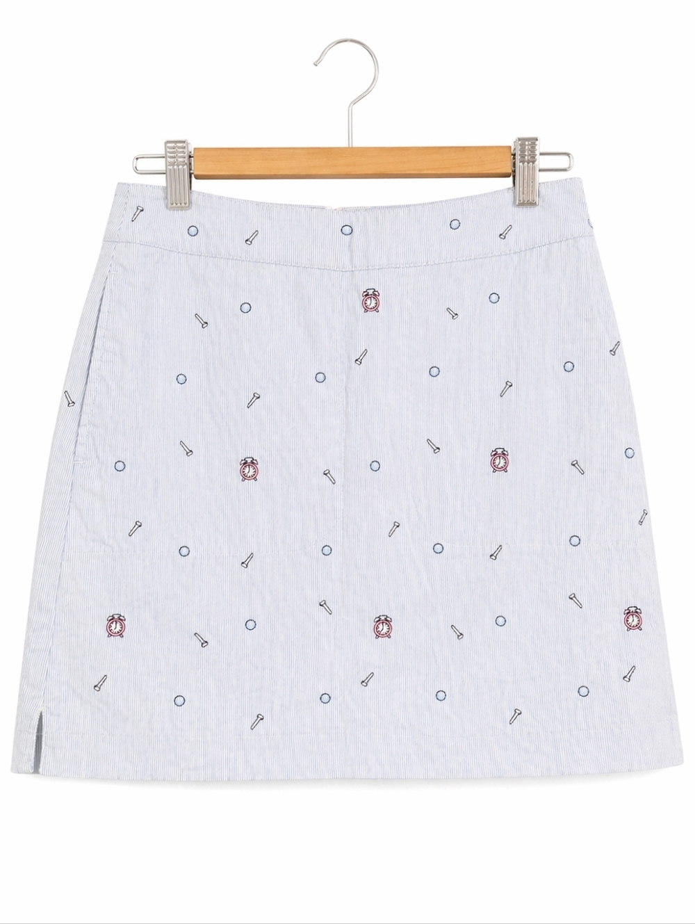 Vineyard Vines Light Blue Mini Skirt with Golf Motif